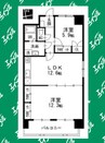 グレイスコート千代田 2LDKの間取り