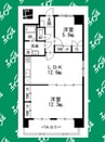 グレイスコート千代田 2LDKの間取り