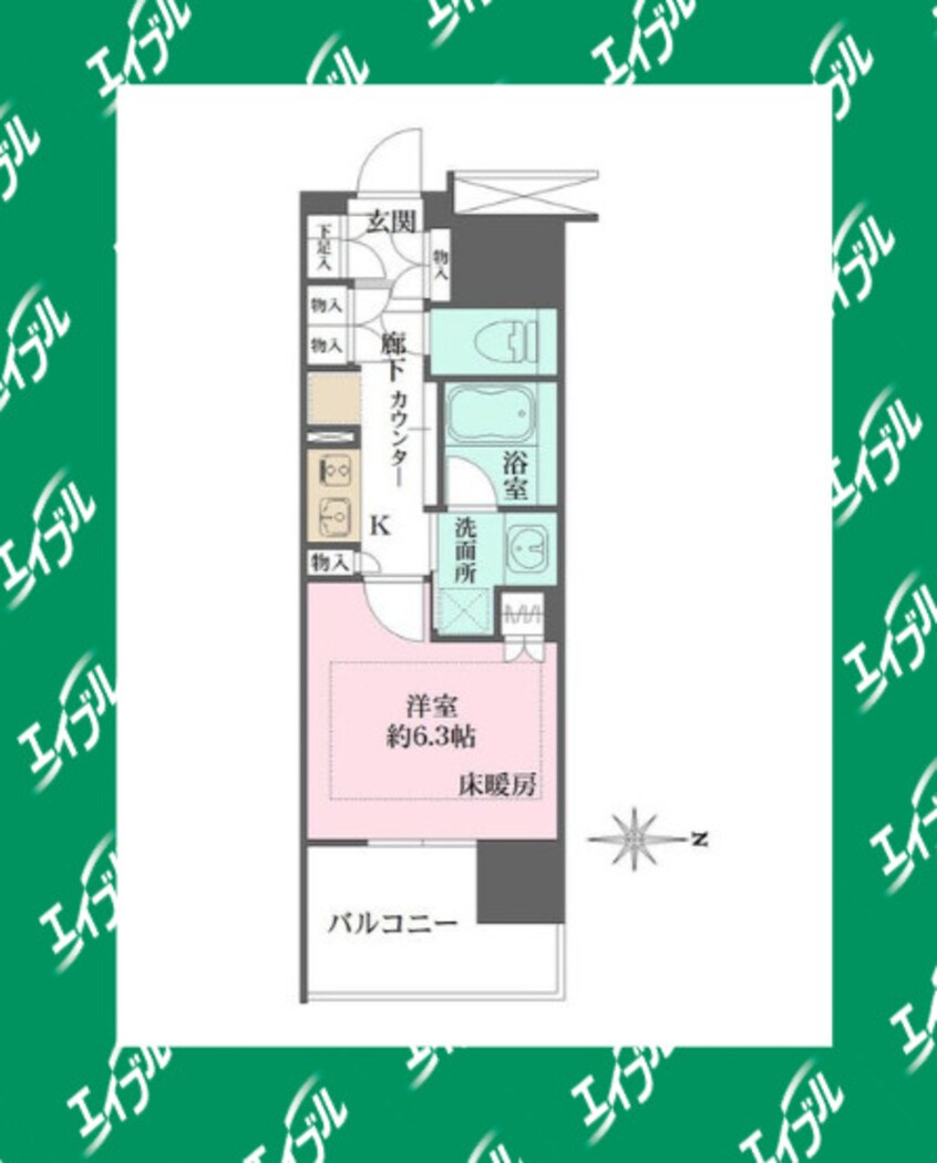 間取図 リニアゲートタワー名古屋