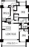 名鉄名古屋本線/二ツ杁駅 徒歩5分 4階 1年未満 3LDKの間取り
