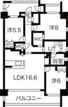 名鉄名古屋本線/二ツ杁駅 徒歩5分 4階 1年未満 3LDKの間取り