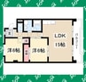 サンモール原(知多市) 2LDKの間取り