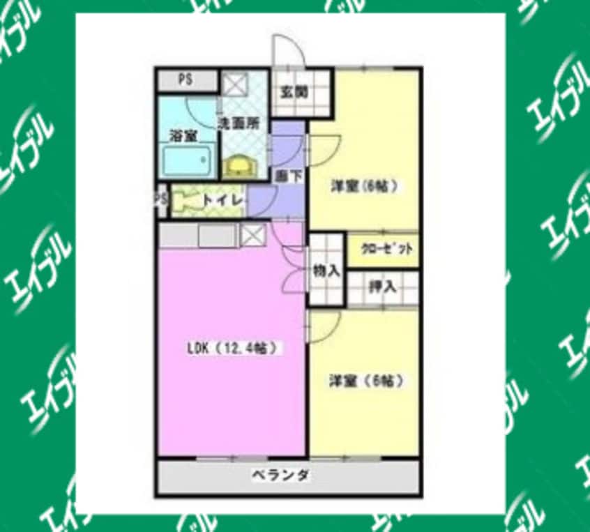 間取図 メゾンドラピュタⅡ