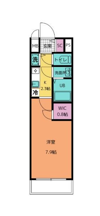 間取図 エスリード名城公園プライム