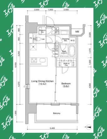間取図 ザ・パークハビオ新栄
