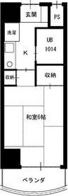 東海道本線/尾頭橋駅 徒歩6分 1階 築36年 1Kの間取り