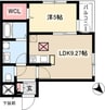 関西本線（東海）/春田駅 徒歩6分 3階 築3年 1LDKの間取り