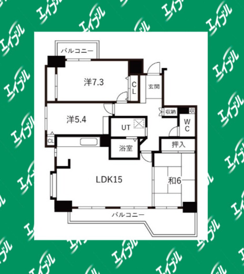 間取図 グリーンシティ葵