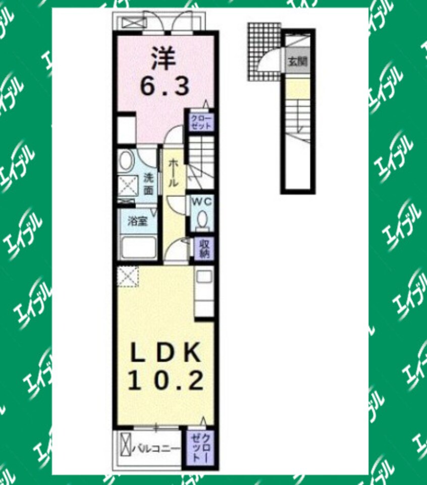 間取図 ココ浜田町