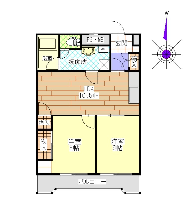 間取り図 名古屋市営地下鉄東山線/伏見駅 徒歩5分 8階 築46年