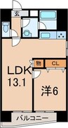 名古屋市営地下鉄東山線/伏見駅 徒歩9分 10階 築27年 1LDKの間取り
