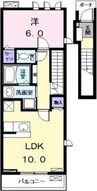名古屋市営地下鉄名港線/六番町駅 徒歩14分 2階 築10年 1LDKの間取り