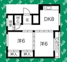 名古屋臨海高速鉄道<あおなみ線>/南荒子駅 徒歩6分 4階 築53年 2DKの間取り