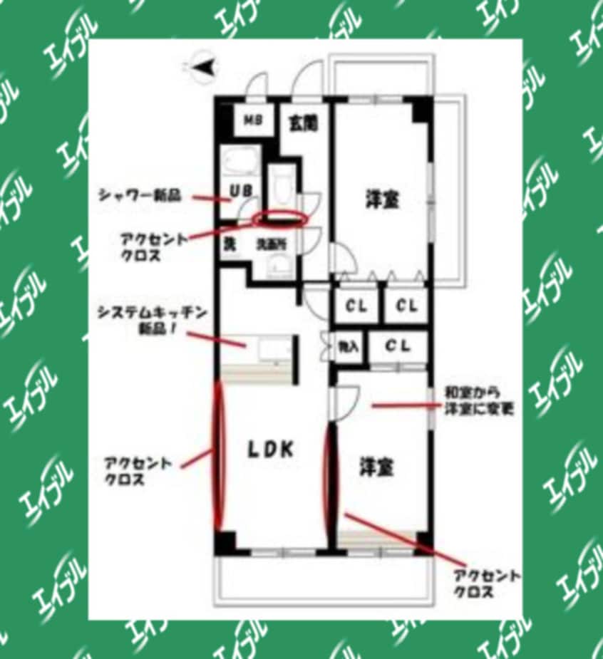 間取図 東海交通事業城北線/尾張星の宮駅 徒歩3分 4階 築25年
