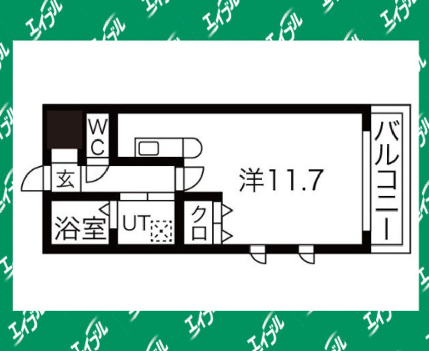 間取図 プランドール荒子川公園