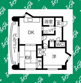 間取図 レインボー尾頭橋II