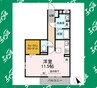 シャルマン　ドミール 1Rの間取り