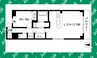 ラピス・ラズリ 1LDKの間取り