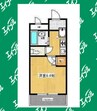 レジデンスオーミ第2 1Kの間取り