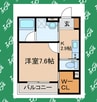 Ecrasole安城 1Kの間取り