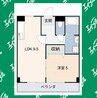 柘植マンション(V) 1LDKの間取り