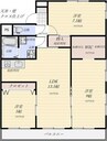 名鉄瀬戸線/森下駅 徒歩8分 9階 築39年 3LDKの間取り