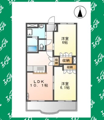 間取図 グランディール東海
