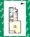 ルミエール宮路 1Kの間取り
