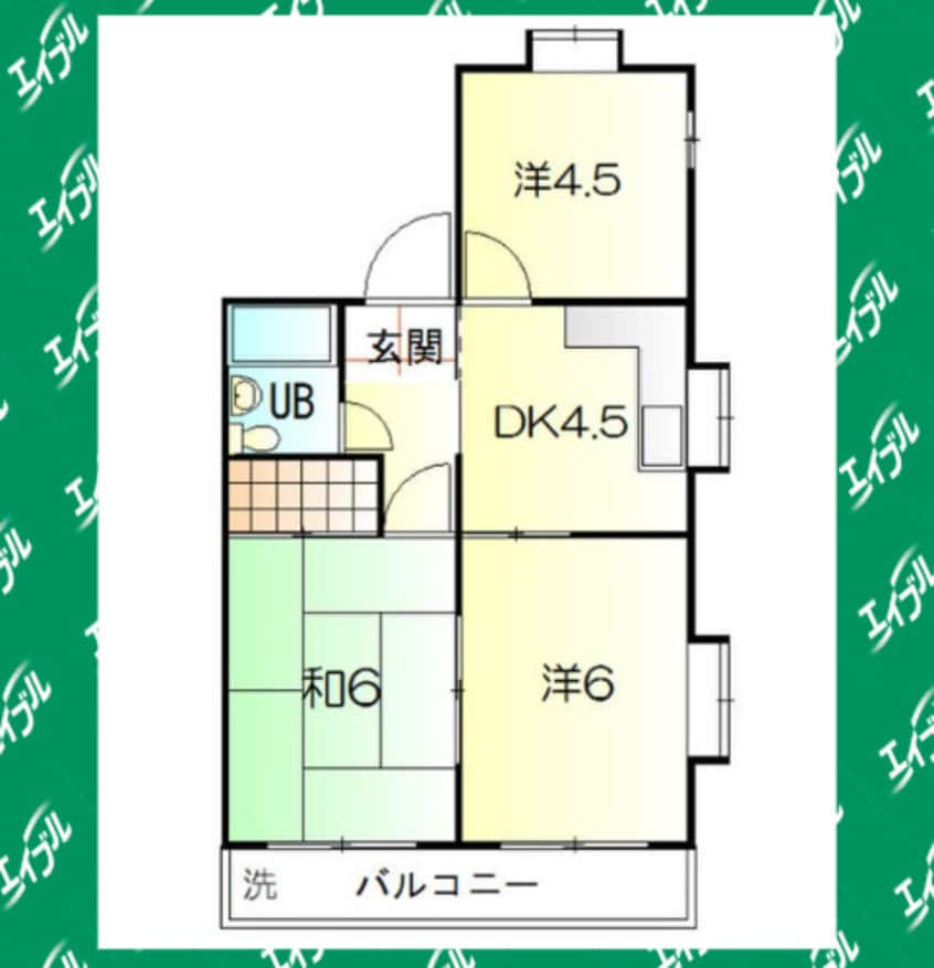 間取図 コーポ栗見坂