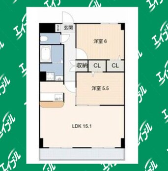 間取図 ボヌール(V)