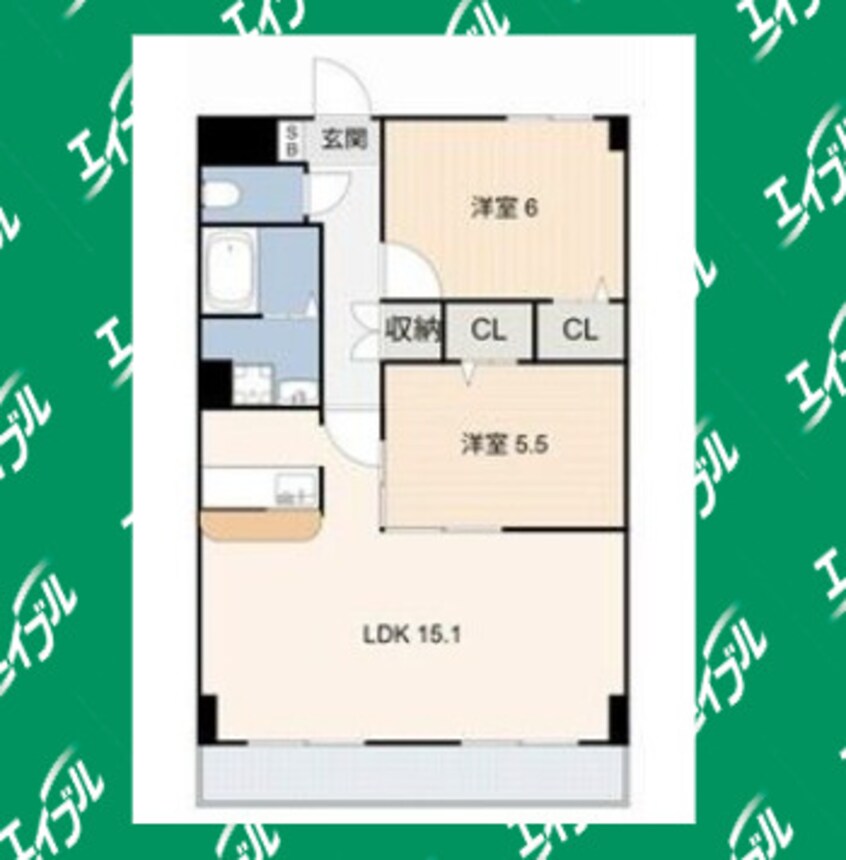 間取図 ボヌール(V)