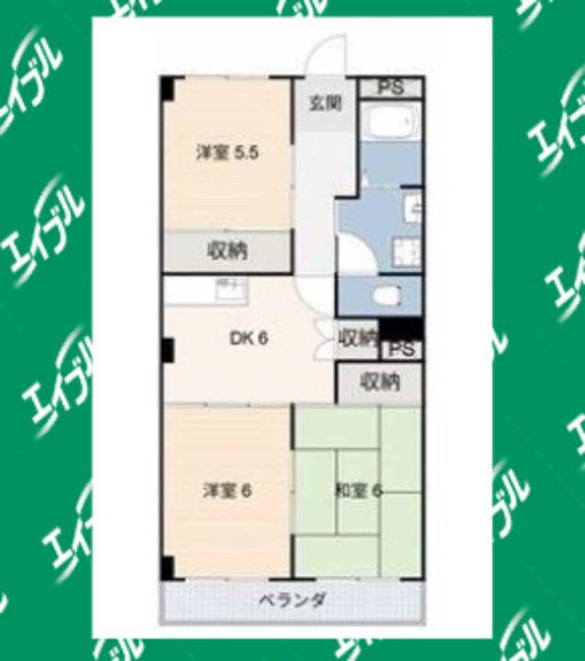 間取図 エスポワールHARA(V)