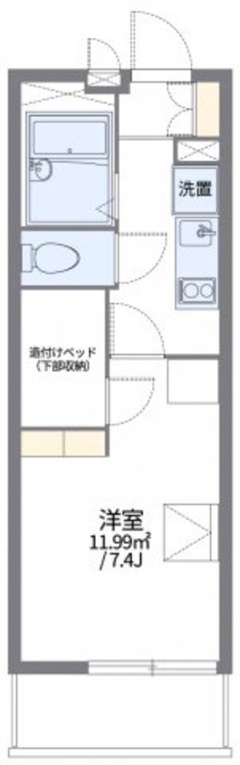 間取図 レオパレス稲葉地本通