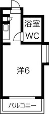 名古屋市営地下鉄名城線/熱田神宮西駅 徒歩8分 6階 築38年 1Rの間取り