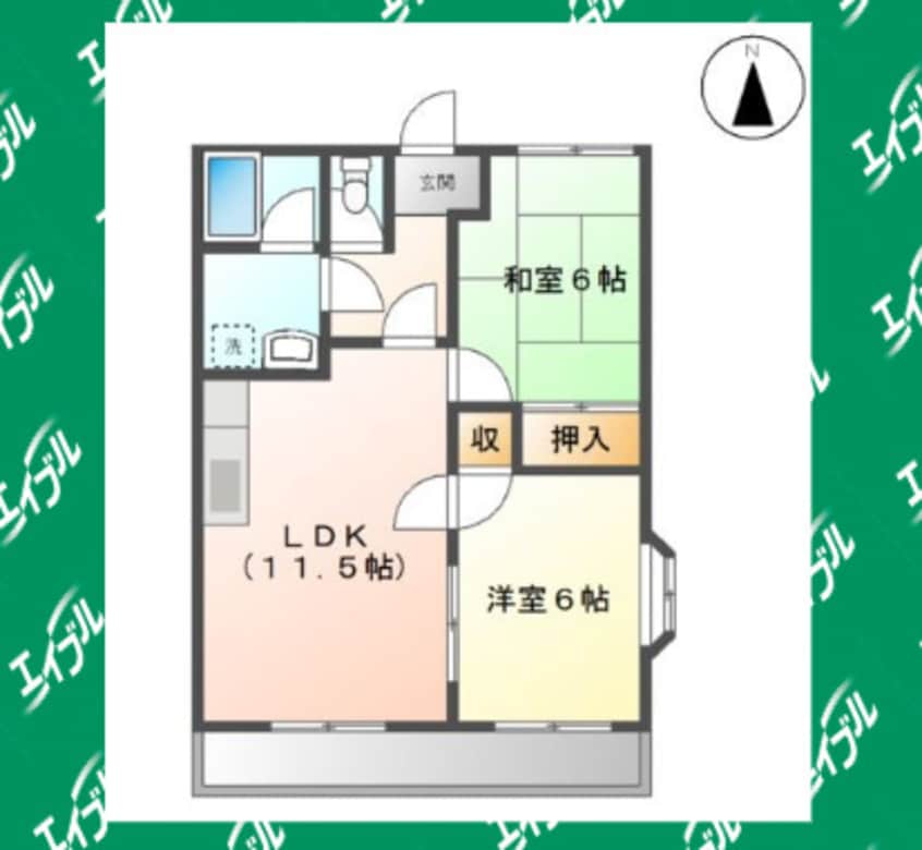 間取図 シャインヒルズ滝ノ水