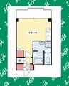 池下ホームズ 1Rの間取り