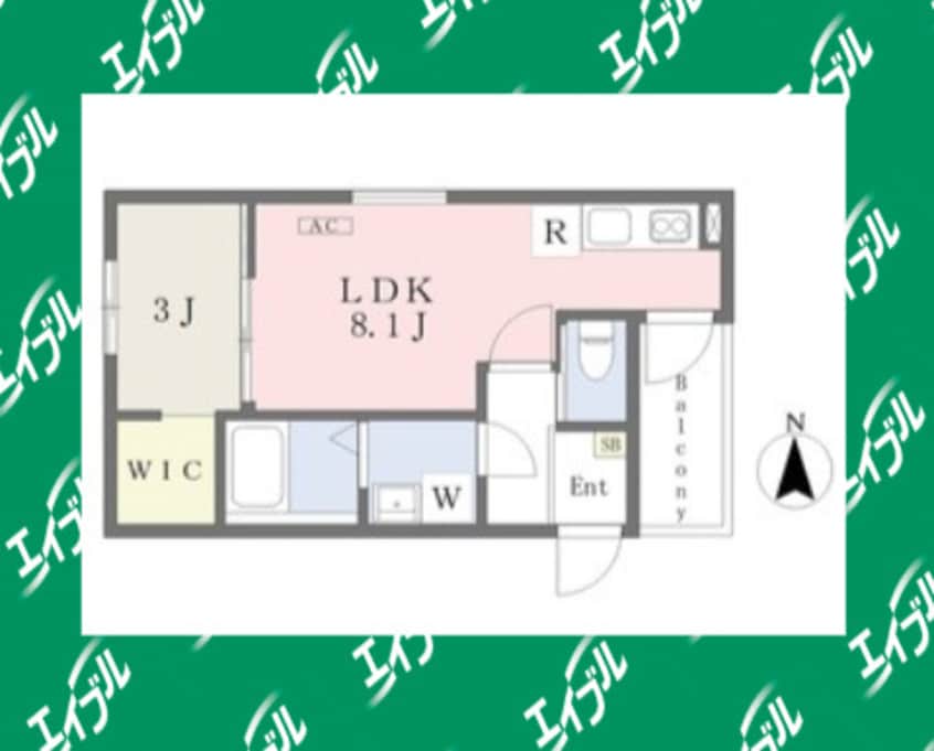 間取図 ＭＯＶＥ中村公園ＳＯＵＴＨ