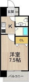 名鉄名古屋本線/山王駅 徒歩6分 9階 築18年 1Kの間取り