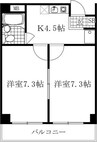 オオタ明野ビル 2Kの間取り