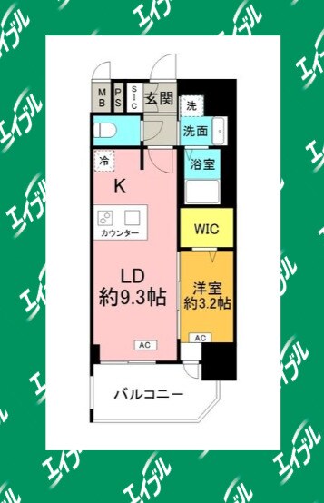 間取り図 プレサンスNAGOYA覚王山
