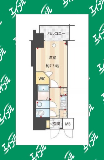 間取り図 S-RESIDENCE浅間町駅前axial