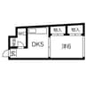 名古屋市営地下鉄東山線/新栄町駅 徒歩10分 4階 築52年 1DKの間取り