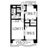 名古屋市営地下鉄名城線/金山駅 徒歩11分 8階 築23年 2LDKの間取り