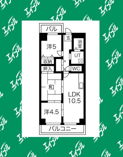 間取り図 名古屋臨海高速鉄道<あおなみ線>/中島駅 徒歩7分 4階 築29年