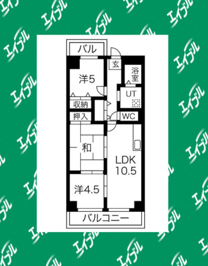 間取図 名古屋臨海高速鉄道<あおなみ線>/中島駅 徒歩7分 4階 築29年