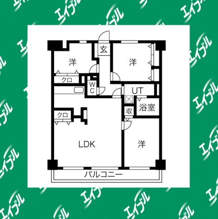 間取り図 グランドハイリス本山