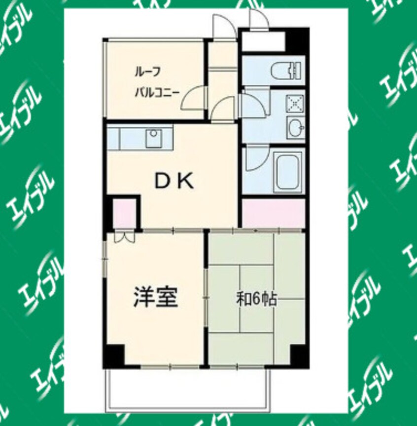 間取図 名古屋市営地下鉄東山線/星ヶ丘駅 徒歩10分 7階 築38年