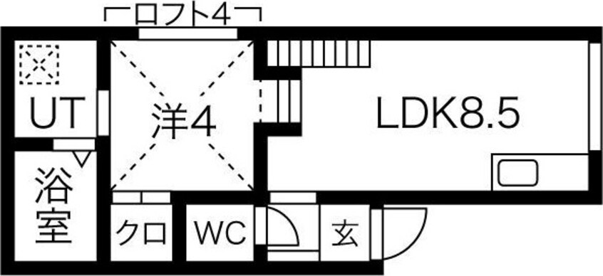 間取図 リアンジュ志賀本通
