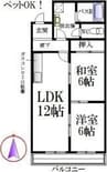 名古屋市営地下鉄名港線/六番町駅 徒歩15分 2階 築35年 2LDKの間取り