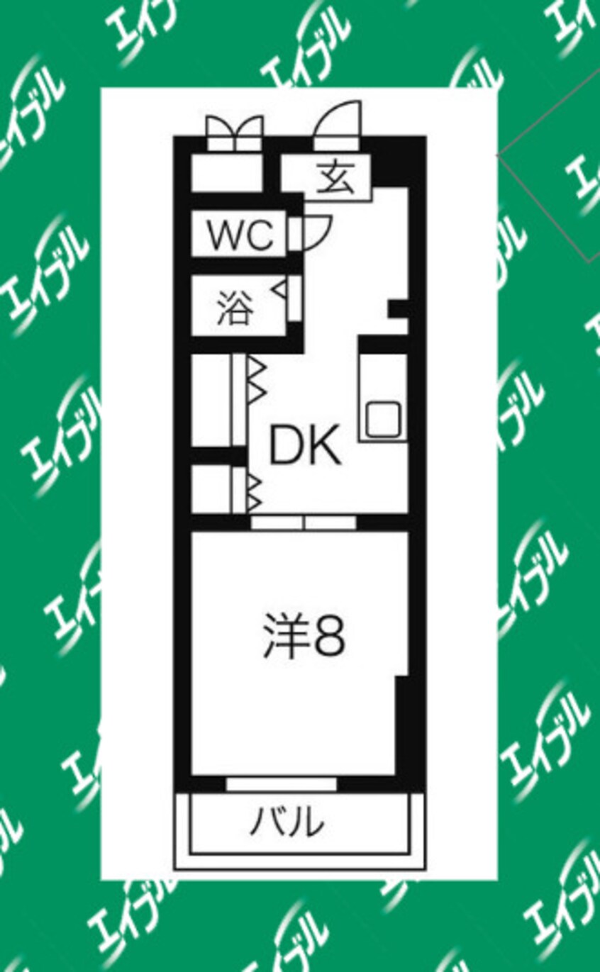 間取図 名古屋市営地下鉄東山線/八田駅 徒歩3分 3階 築25年